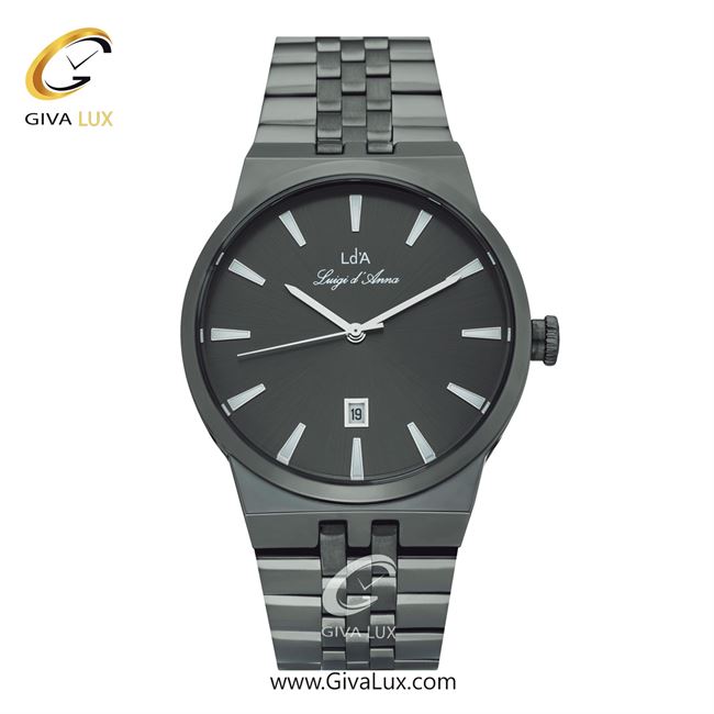 ساعت مچی اورجینال مردانه LdA | لوئیجی د آنا | Luigi d'Ana تیتانیوم | تیتانیوم(زغالی)| دودی|تیتانیوم| کد رفرنس 2504